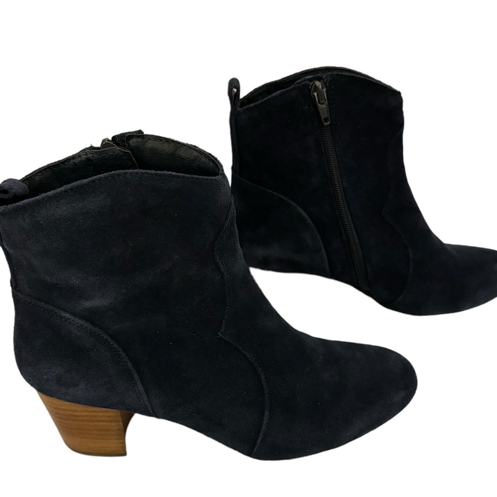Steve Madden‎ Women’s Dark Blue Hipster Suede Ankle Boots Size 8